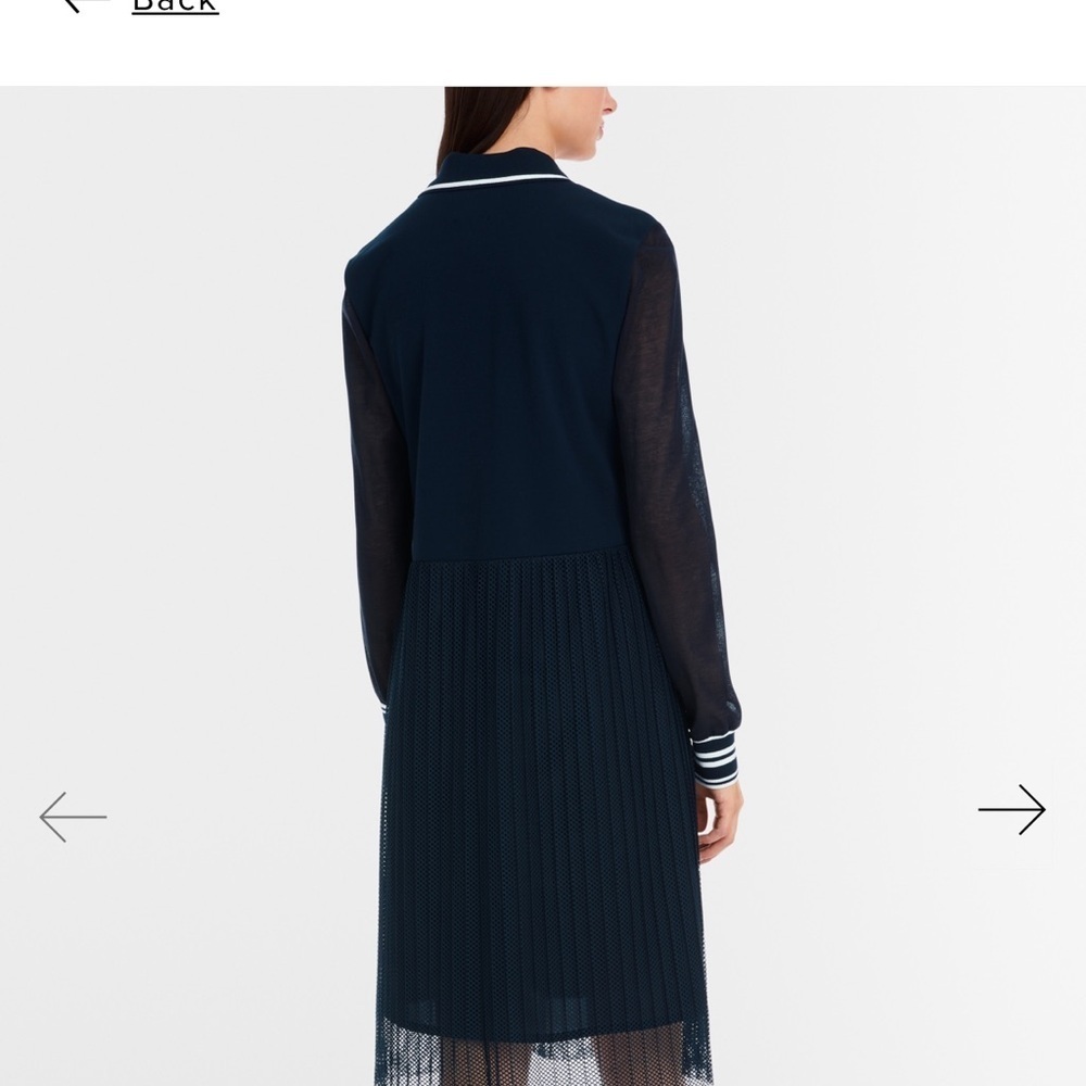 Marc Cain Navy Button-Up Dress - Elevated Streetwear- Size XL - Picture 8 of 12